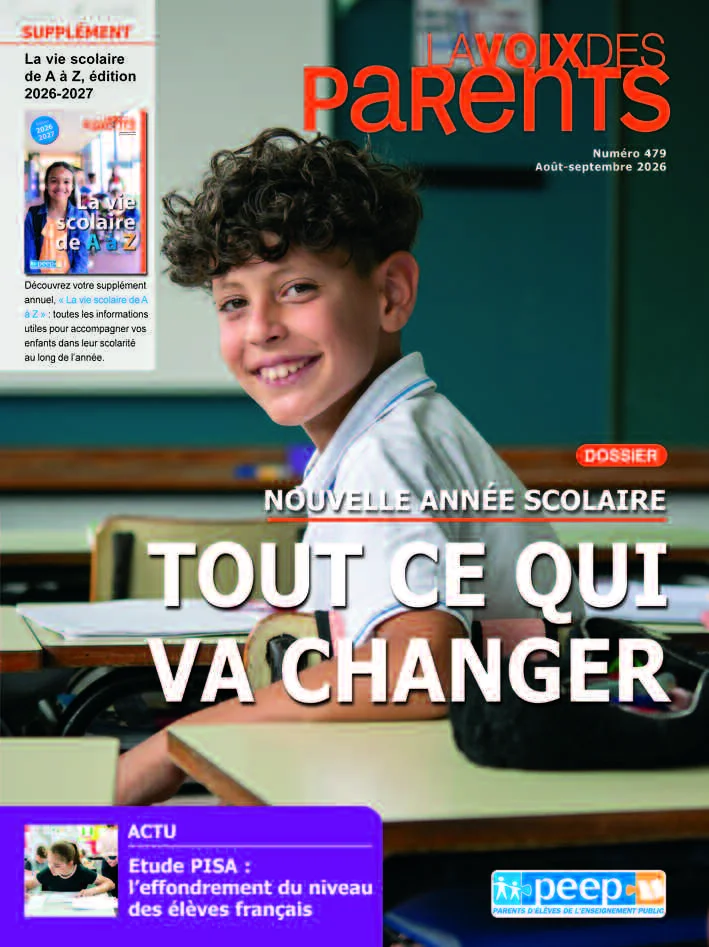 La Voix des parents n° 479 : PISA, rentrée et élections de parents d’élèves